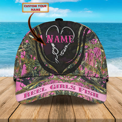 3D Classic Cap Hunting Girl Personalized Name Cap Lasfour CA0647