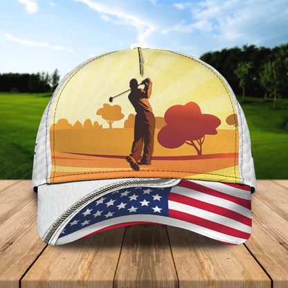 3D Classic Cap Golf Personalized Name Cap Lasfour CA0561