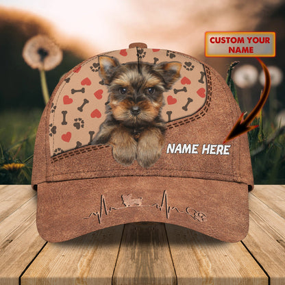 3D Classic Cap Yorkie Cute Classic Cap Lasfour CA2183