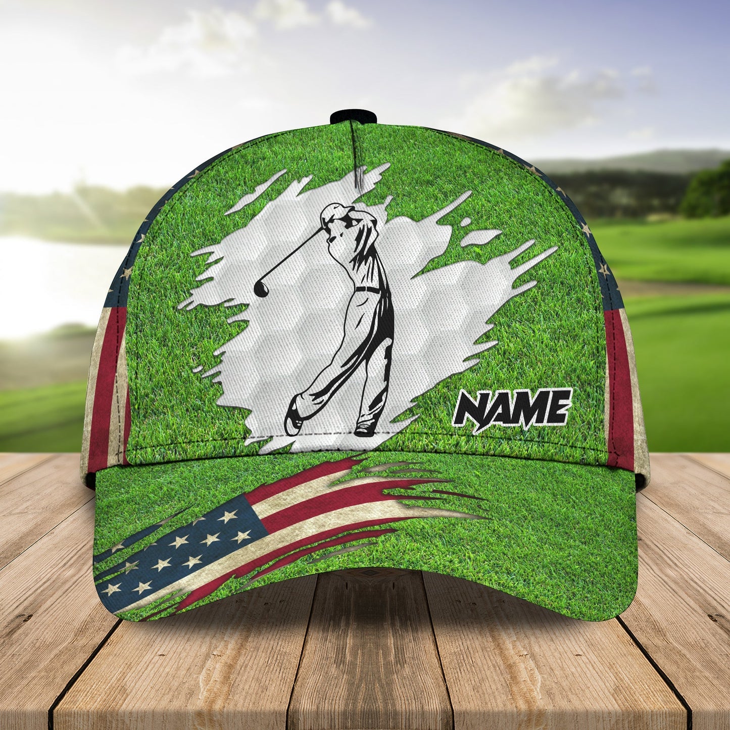 3D Classic Cap Golf Lovers 010 Personalized Name Cap Lasfour CA0693