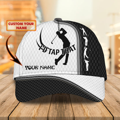 3D Classic Cap Golf Personalized Name Cap 02 Lasfour CA2195