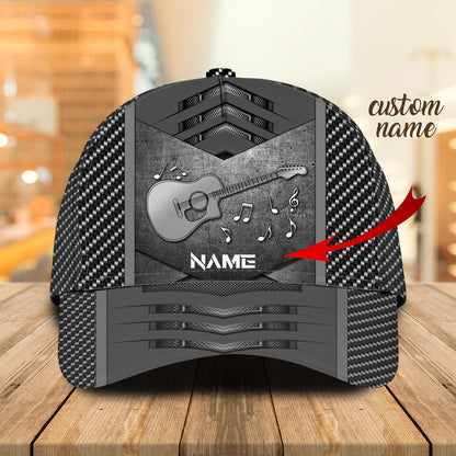 3D Classic Cap Guita Personalized Name Cap Lasfour CA2177