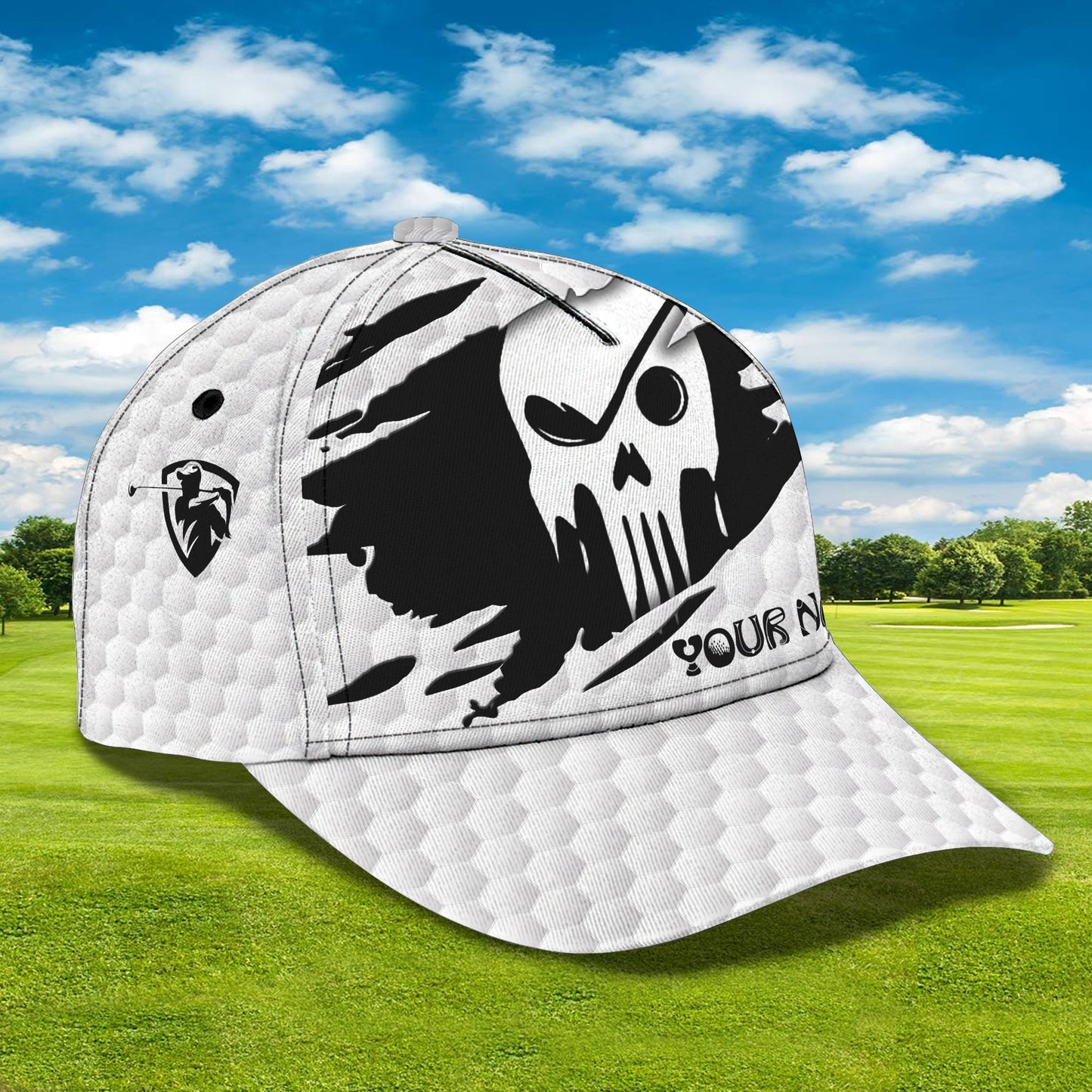 3D Classic Cap Golf Personalized Name Cap 15 Lasfour CA0606