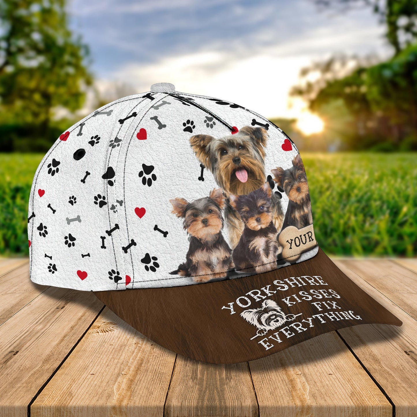 3D Classic Cap Love Yorkshire Personalized Name Cap 13 Lasfour CA1883