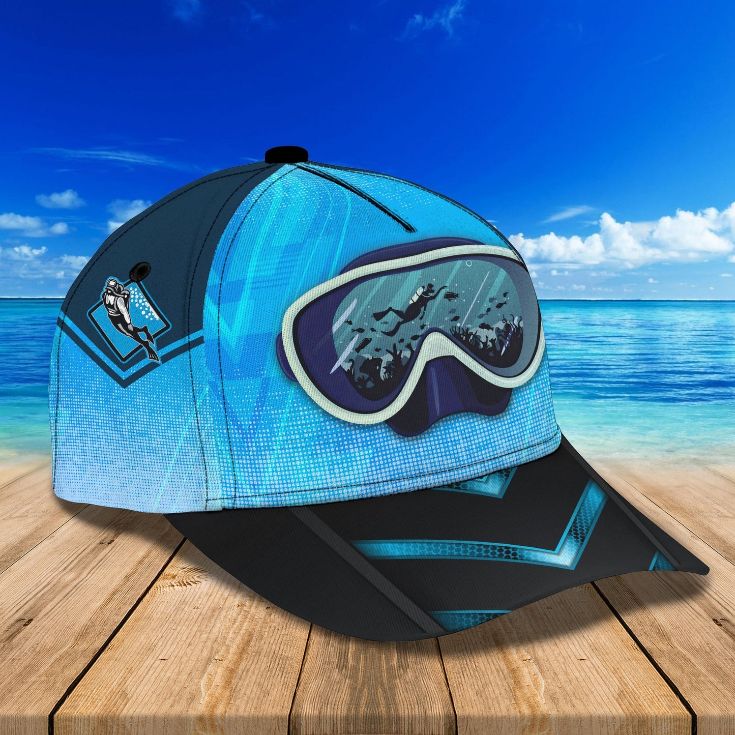 3D Classic Cap Scuba Personalized Classic Cap Lasfour CA2457