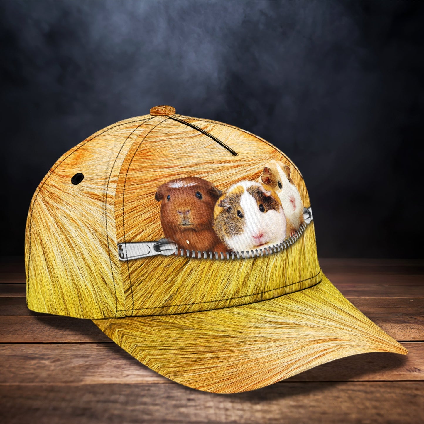 3D Classic Cap Guinea Pig Personalized Name Cap 65 Lasfour CA1965
