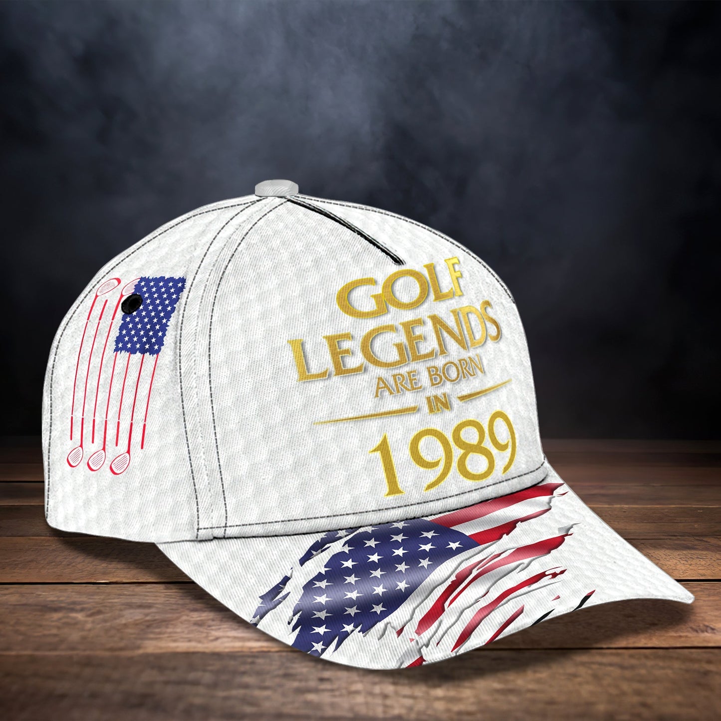 3D Classic Cap Golf Legend Personalized Name Cap Lasfour CA0547