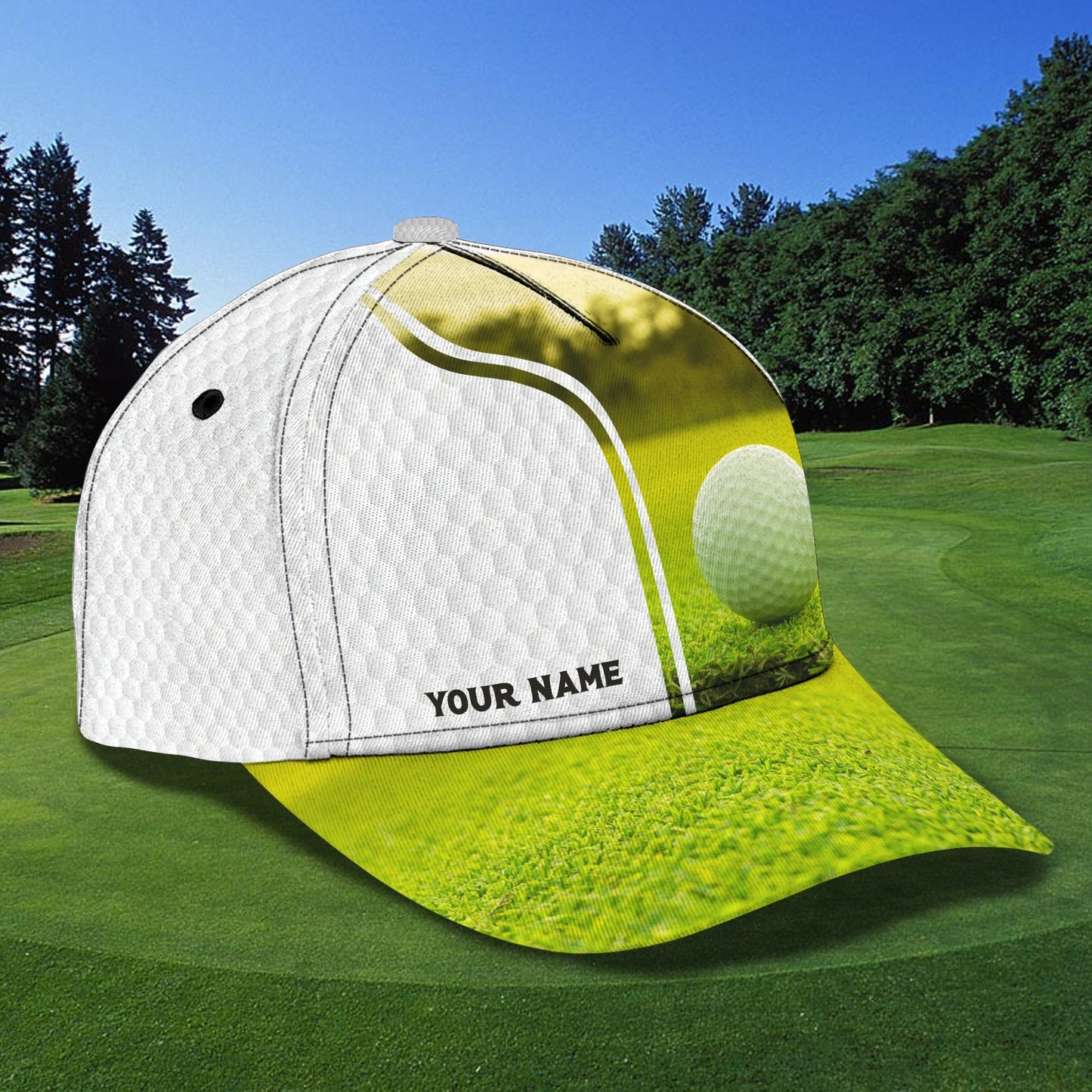 3D Classic Cap Golf 1 Personalized Name Cap Lasfour CA2178