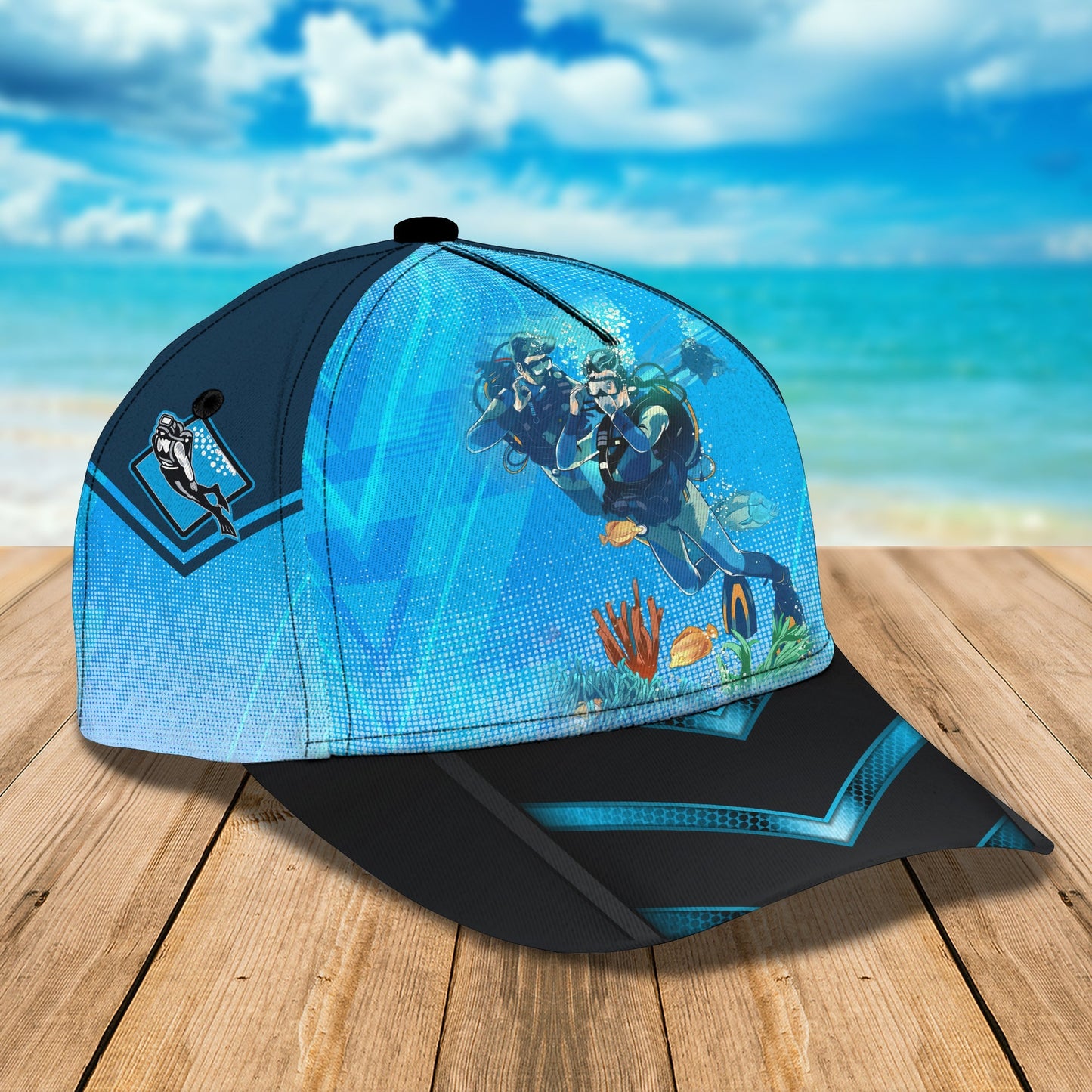 3D Classic Cap Personalized Classic Cap Scuba Diving Lasfour CA2034