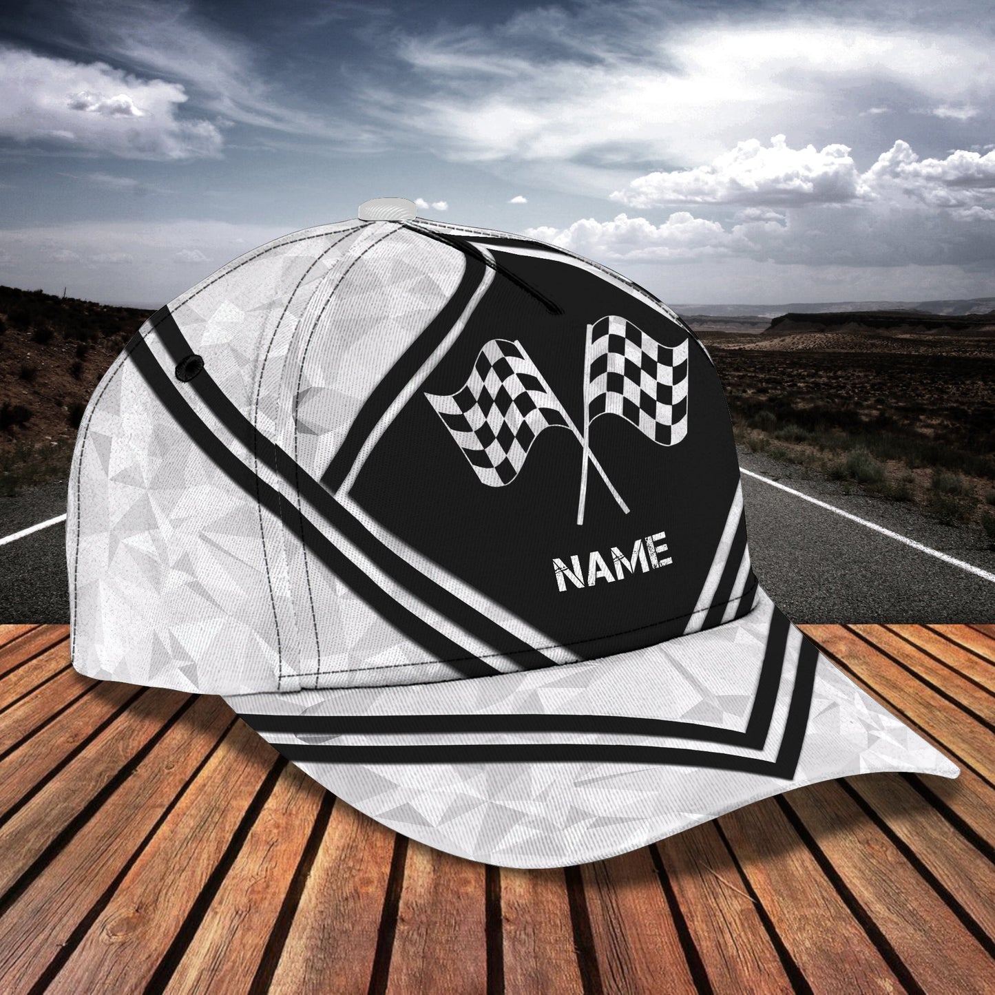 3D Classic Cap Love Racing Personalized Name Cap Classic 3 Lasfour CA1029