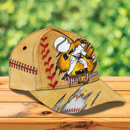 3D Classic Cap Baseball Personalized Name Cap Lasfour CA0662