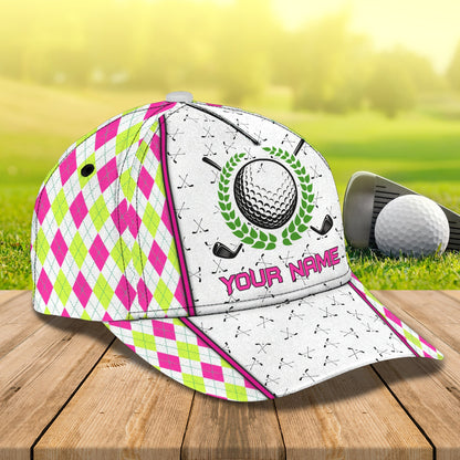 3D Classic Cap Golf Cap Personalized Name Cap Lasfour CA0553