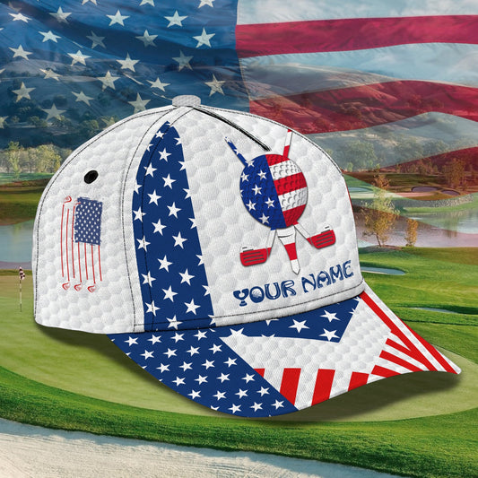 3D Classic Cap Golf 04 Personalized Name Cap Lasfour CA2351