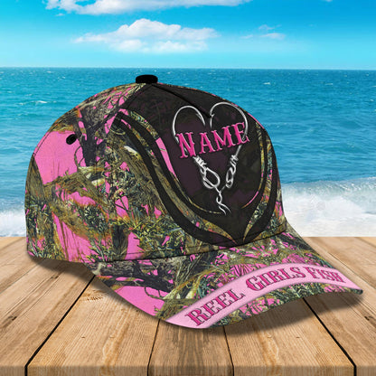 3D Classic Cap Hunting Girl Personalized Name Cap Lasfour CA0647