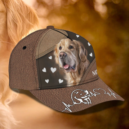 3D Classic Cap Golden Personalized Name Cap Lasfour CA1396