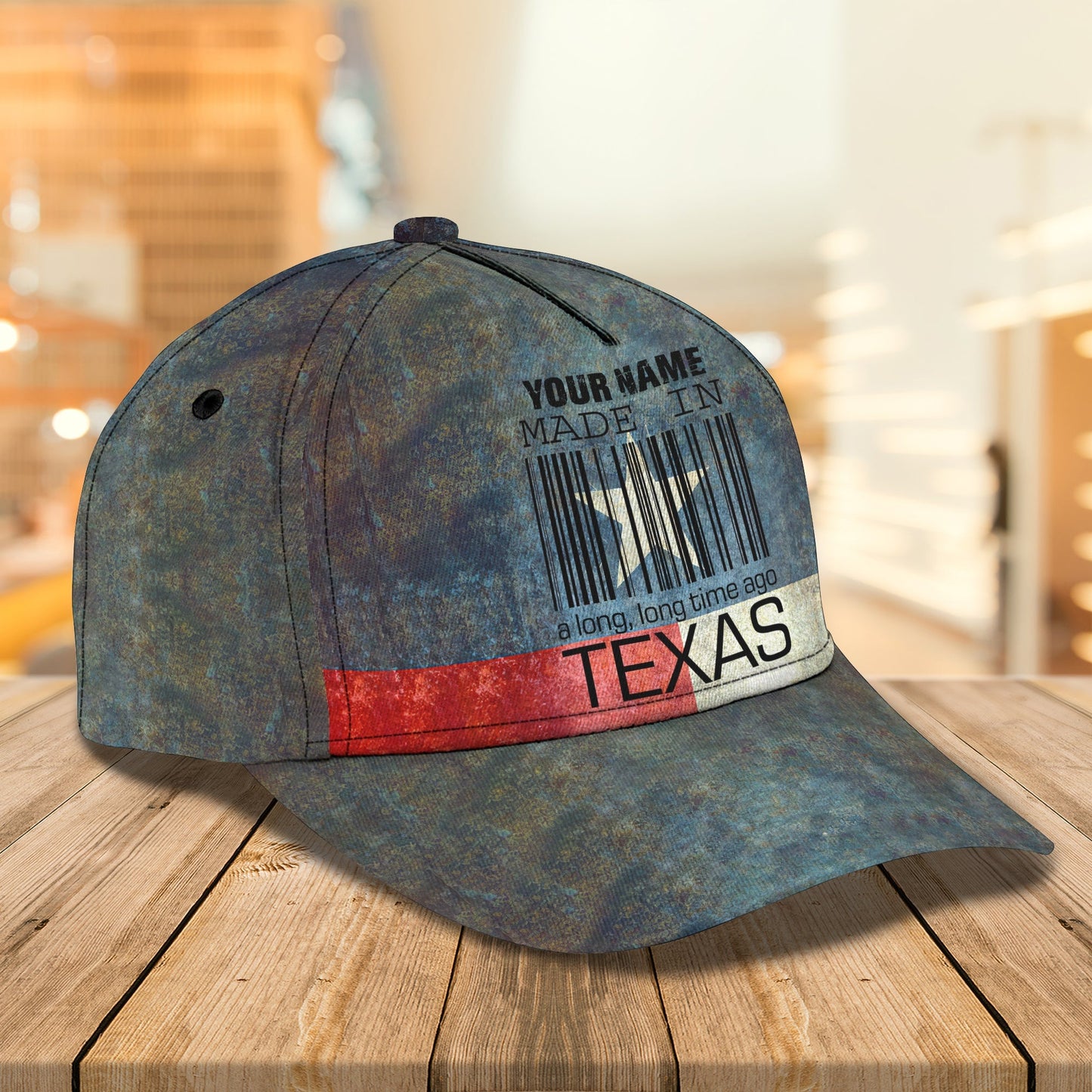 3D Classic Cap Texas Personalized Name Cap 1 Lasfour CA1457