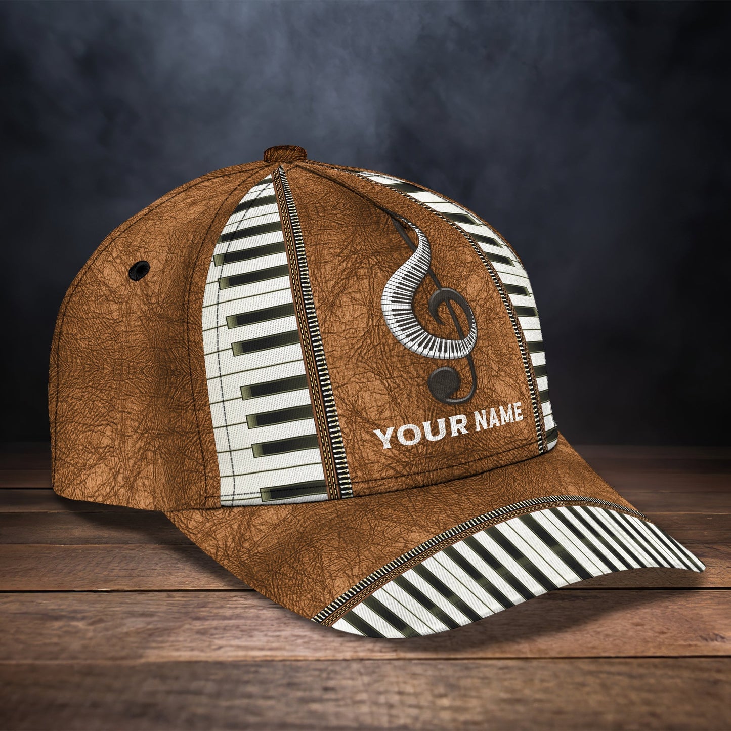 3D Classic Cap Music Personalized Name Cap Lasfour CA2263