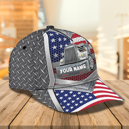 3D Classic Cap Trucker Cap1Personalized Name Cap Lasfour CA2007