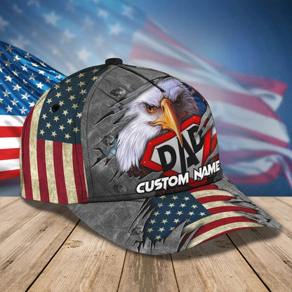 3D Classic Cap Personalized Name Cap Super Dad Lasfour CA0618