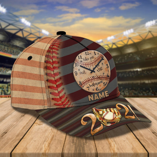 3D Classic Cap Baseball Personalized Name Cap 8 Lasfour CA0665