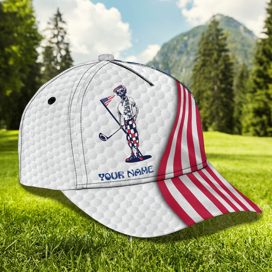 3D Classic Cap Golf 5 Personalized Name Cap Lasfour CA0630