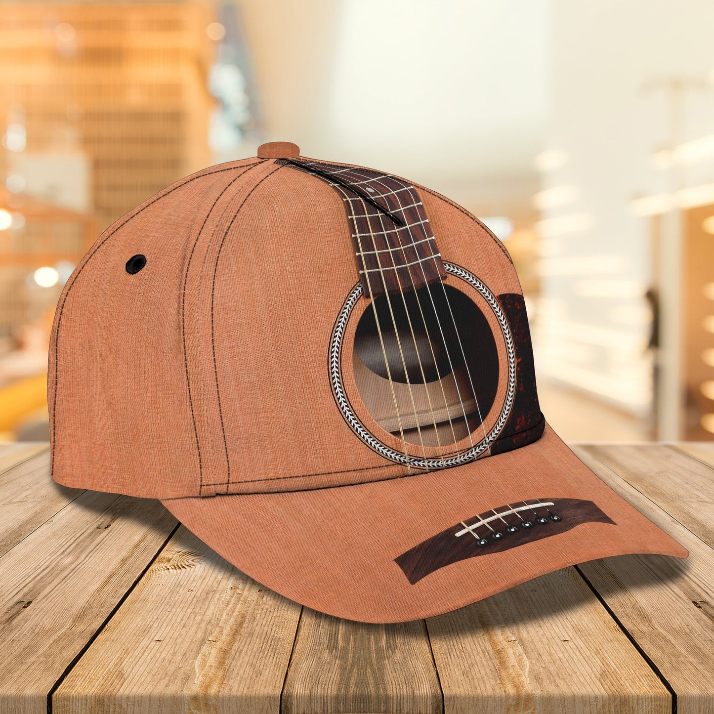 3D Classic Cap Guitar 45 Personalized Cap Lasfour CA2149
