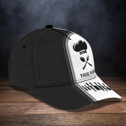 3D Classic Cap Chef 02 Personalized Name Cap Lasfour CA0776