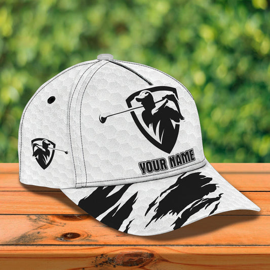 3D Classic Cap Golf Personalized Name Cap Classic 4 Lasfour CA2179