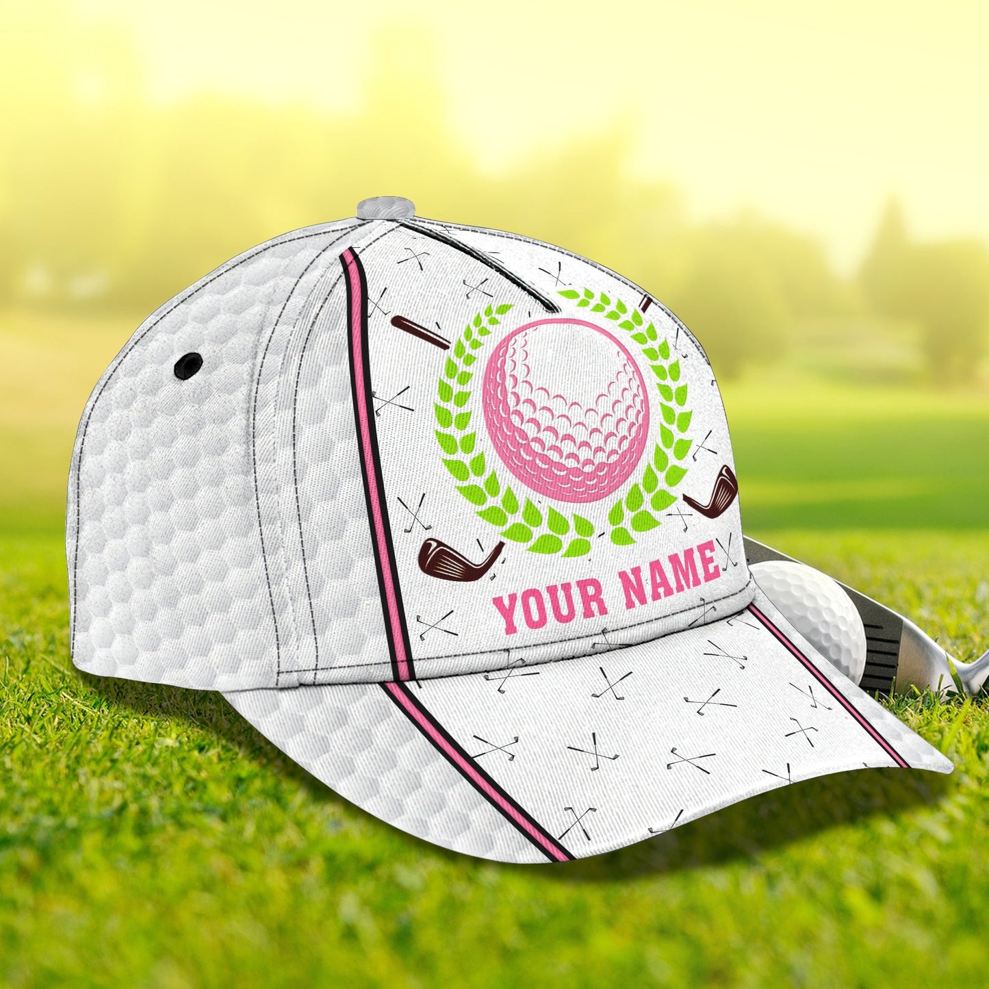 3D Classic Cap Golf Cap2 Personalized Name Cap Lasfour CA0593