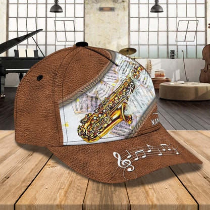 3D Classic Cap Saxophone Personalized Name Cap 95 Lasfour CA1155