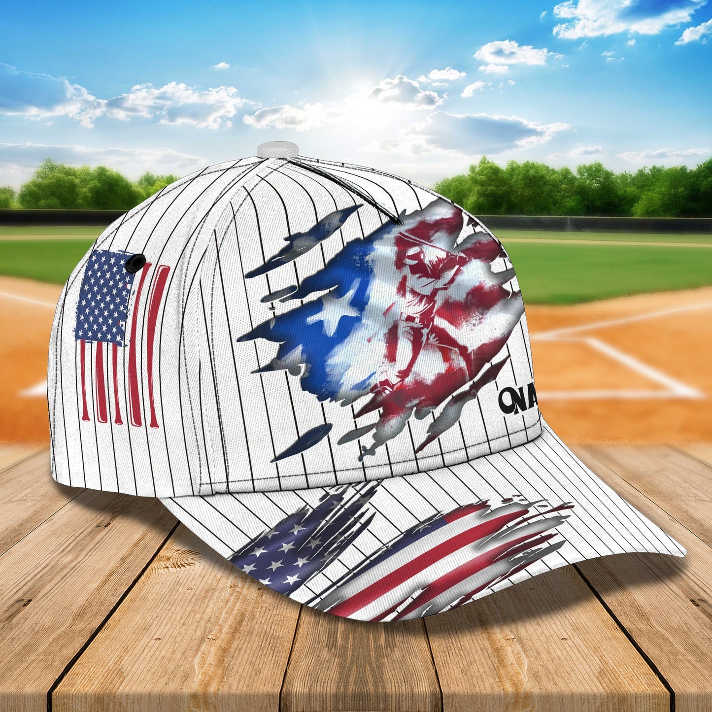 3D Classic Cap Baseball 03 Personalized Name Cap Lasfour CA0735