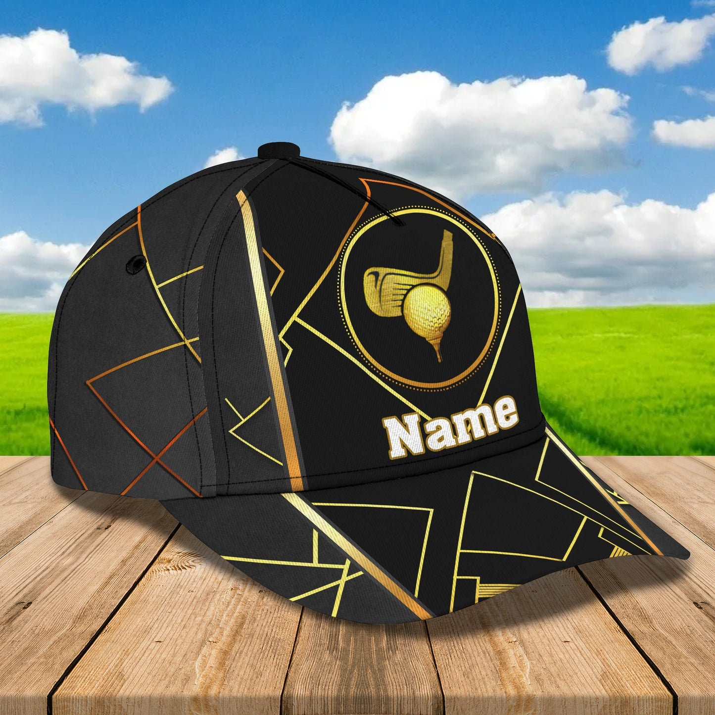 3D Classic Cap Golf Personalized Name Cap 006 Lasfour CA0597