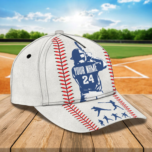3D Classic Cap Baseball 1 Personalized Name Cap Lasfour CA0659
