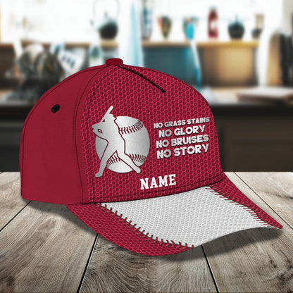 3D Classic Cap Cbaseball No Pain No Gain Personalized Name Cap Lasfour CA0663