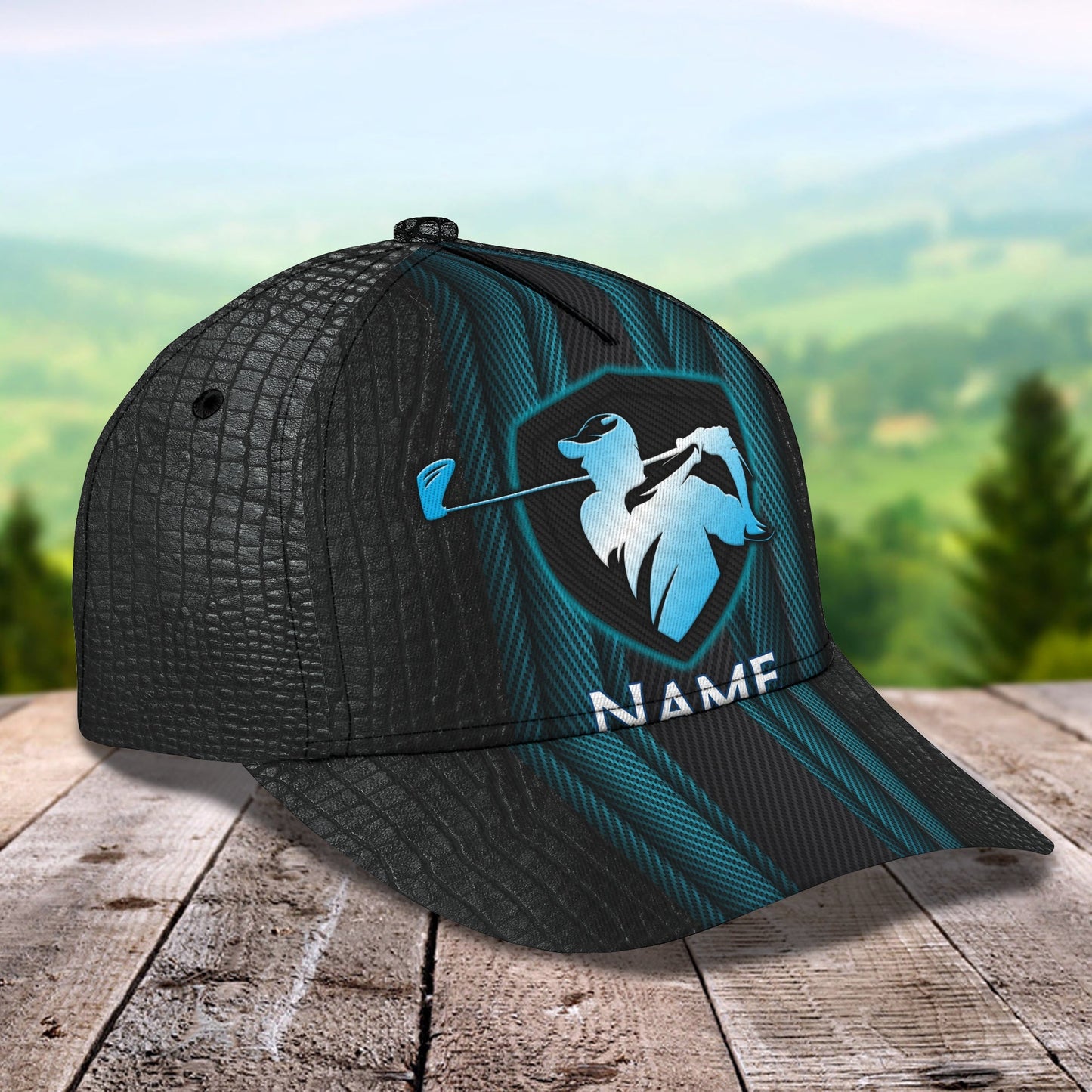 3D Classic Cap Golf Personalized Name Cap Lasfour CA0592