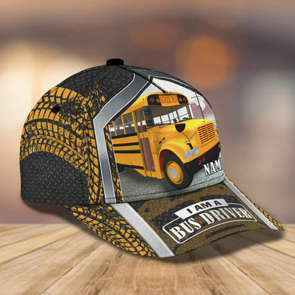 3D Classic Cap Bus Personalized Name Cap Lasfour CA0838