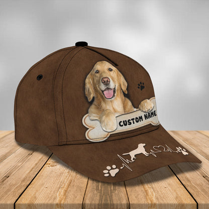 3D Classic Cap Golden Personalized Name Cap Nama89 Lasfour CA1398