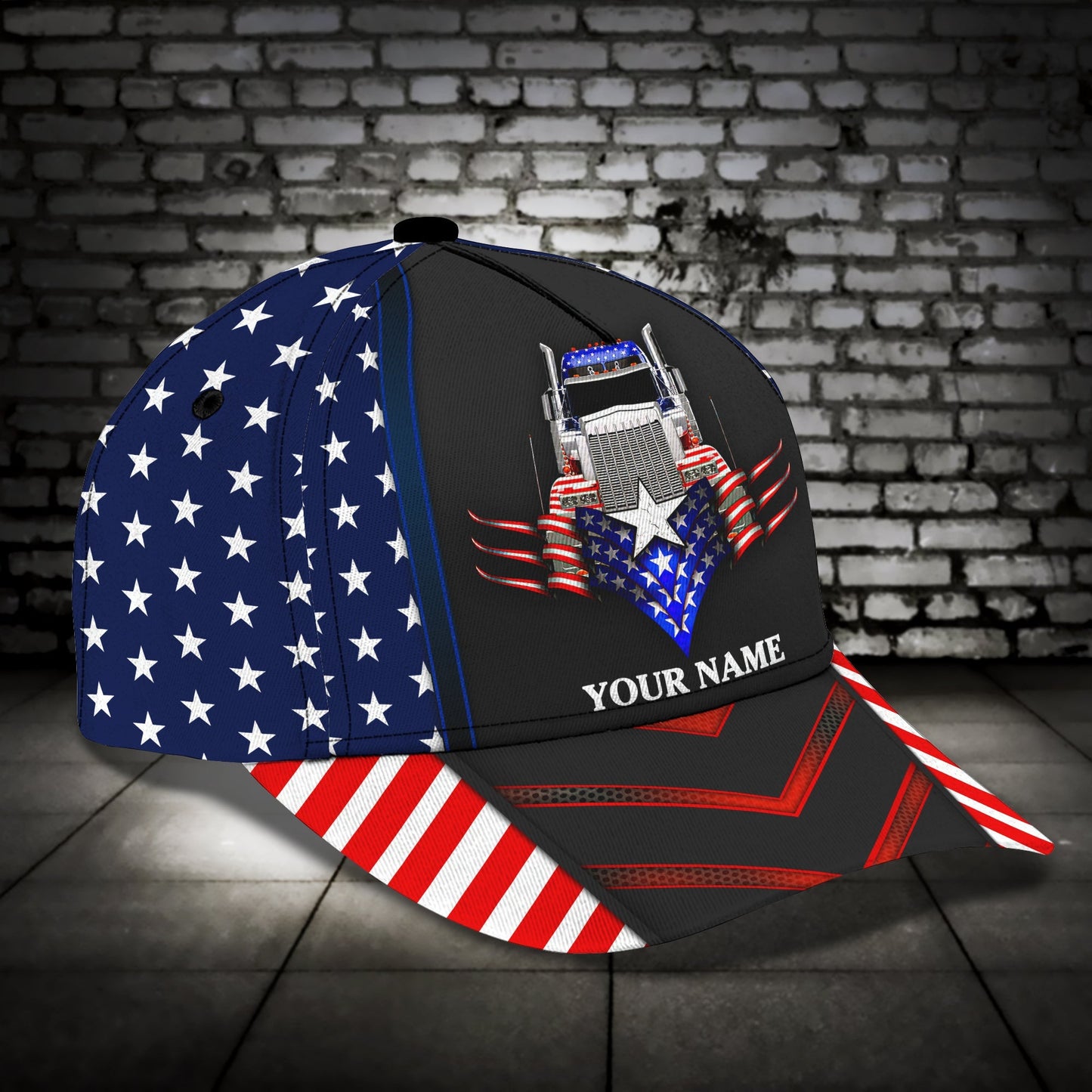 3D Classic Cap Custom Name American Trucker Classic Cap Lasfour CA1735