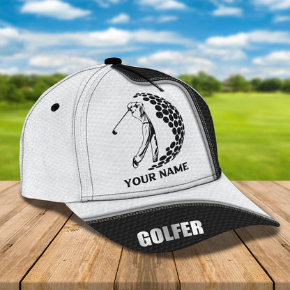 3D Classic Cap Golfer Personalized Name Cap Lasfour CA0566