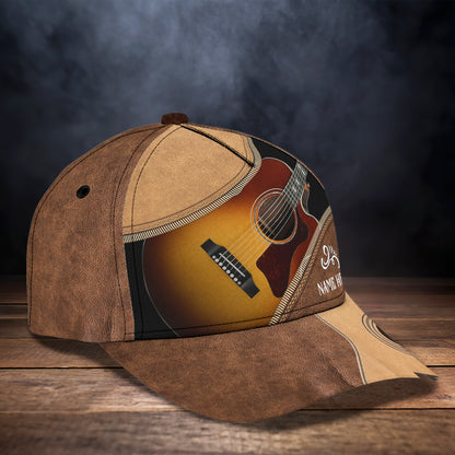3D Classic Cap Guitar Classic Custom Name Classic Cap 02 Lasfour CA1003