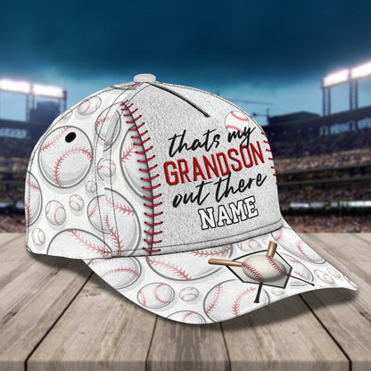 3D Classic Cap Grandson Baseball Personalized Name Cap d5 Lasfour CA0685