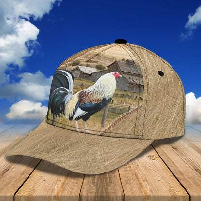 3D Classic Cap Rooster Personalized Name Cap 008 Lasfour CA1878
