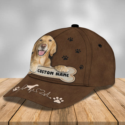 3D Classic Cap Golden Personalized Name Cap Nama89 Lasfour CA1398