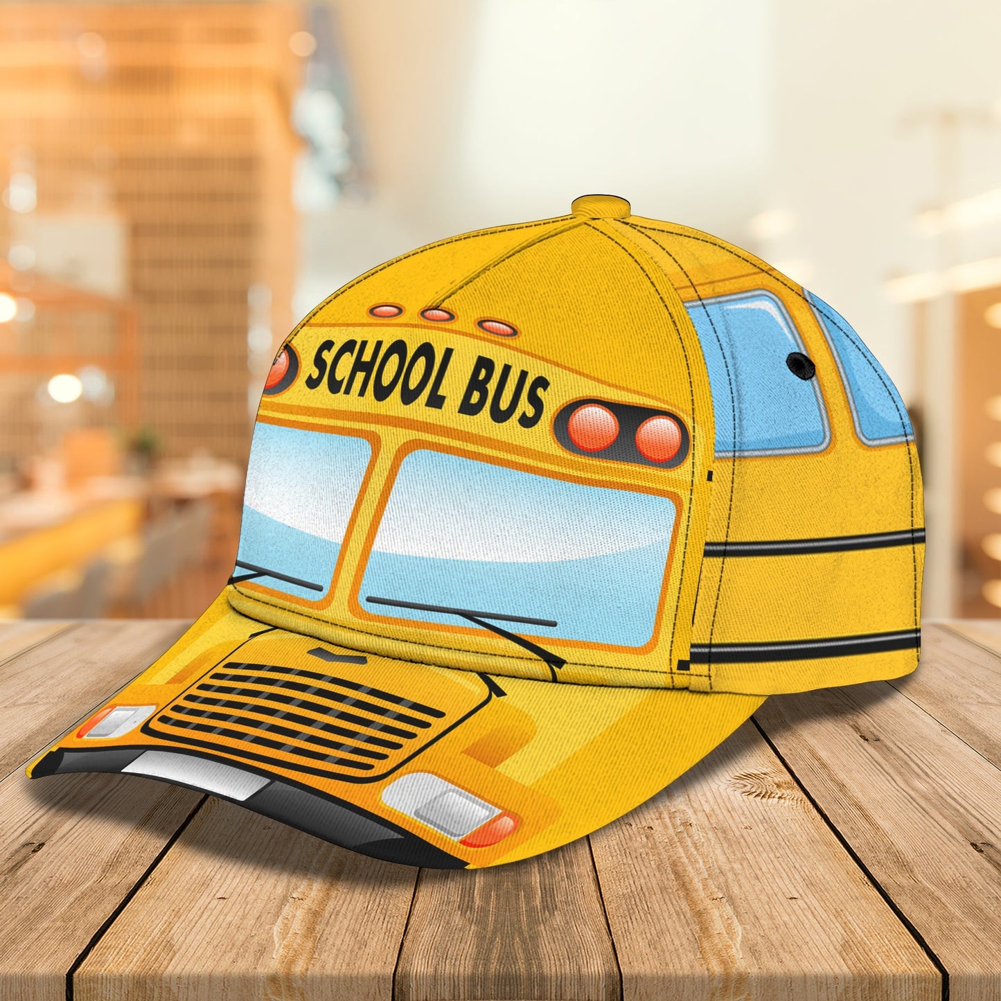 3D Classic Cap Bus Personalized Name Cap Lasfour CA0835