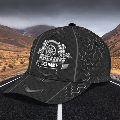 3D Classic Cap Racing Personalized Name Cap Lasfour CA0781