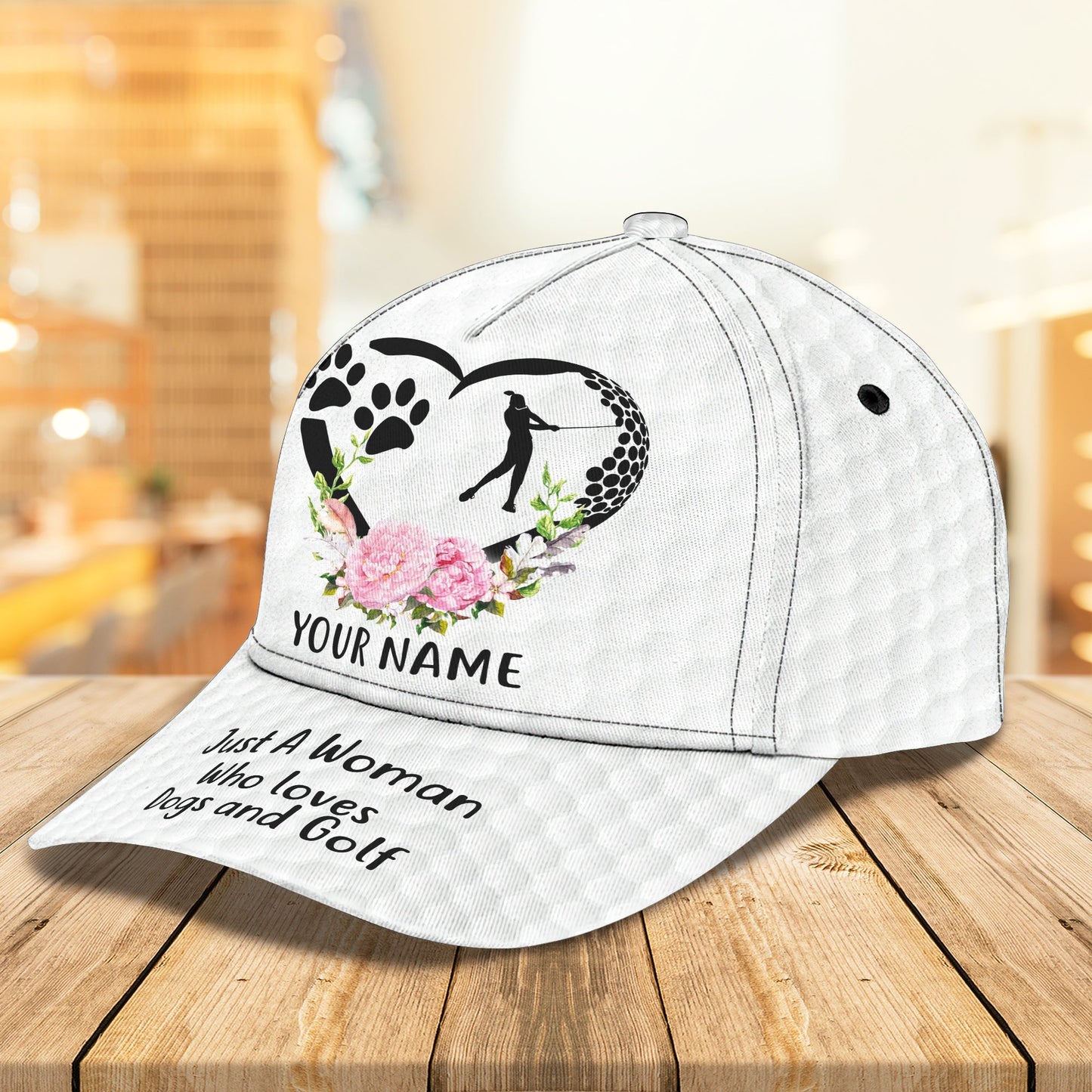 3D Classic Cap Golf Personalized Name Cap 17 Lasfour CA0608