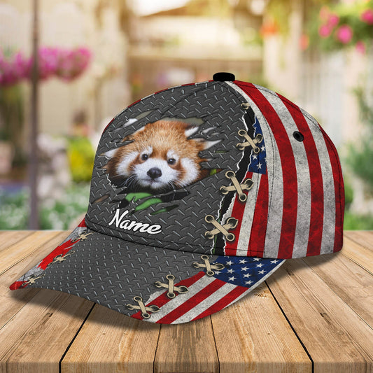 3D Classic Cap Red Panda Customize Cap Lasfour CA0955