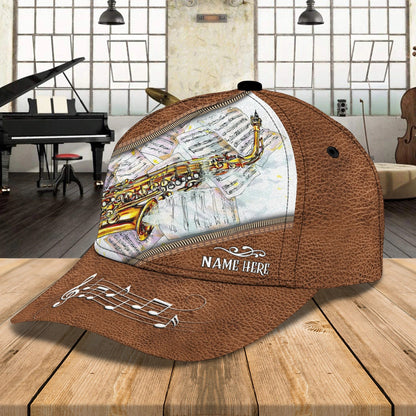 Customized 3D Baseball Saxophone Cap For Musican, To My Boyfriend Friend Playing Saxophone, Saxophone Cap CO0447