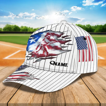 3D Classic Cap Baseball Personalized Name Cap Lasfour CA0657