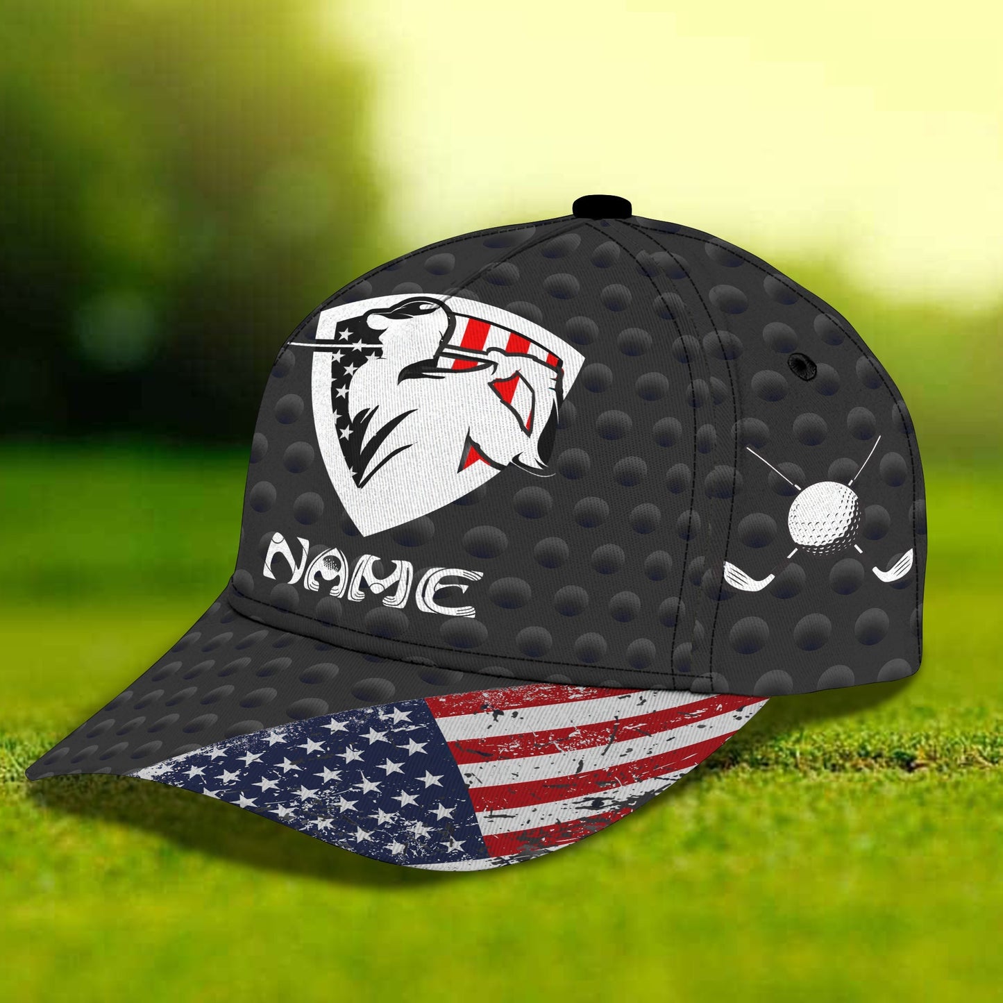 3D Classic Cap American Golf Personalized Name Cap Lasfour CA0762